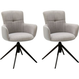 MCA Furniture Armlehnstuhl drehbar mit Nivellierung, bis 120 kg, grau , Maße cm B: 60 H: 87 T: 64