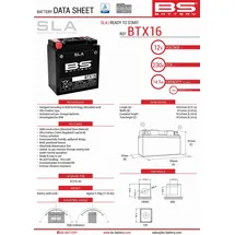 BS Battery YTX16-BS 14,7 Ah
