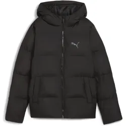 Poly Pufferjacke mit Kapuze Jugendliche PUMA Black SCHWARZ 100-110cm 4-5J