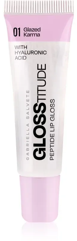 Gabriella Salvete Glosstitude Peptide Lip Gloss Hydratisierendes Lipgloss Farbton 01 Glazed Karma 10 ml