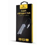 Gembird 4 Ports 5 Gbit/s, USB-C Modell UHB-CM-U3P1U2P3-01 Aluminium
