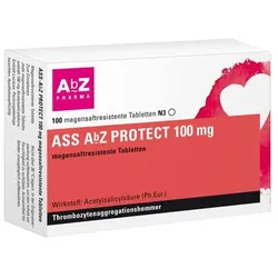 ASS AbZ Protect 100 mg magensaftresistent Tabletten