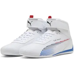 Sneaker PUMA "BMW M Motorsport Neo Cat Mid 2.0 Schuhe Erwachsene", Gr. 40.5, blau (weiß cool cobalt blau), Obermaterial: Synthetik, Textil; Futter: Textil; Innensohle: Textil; Laufsohle: Gummi, Schuhe