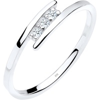 Elli DIAMONDS Klassiker Trio Diamant 0.04 ct. 925 Silber Ringe Damen