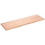 vidaXL Wandregal Hellbraun 160x50x(2-4) cm Massivholz Eiche Behandelt
