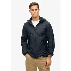 Superdry für Herren. M5012101A Windbreaker-Jacke mit Kapuze und Marine-Logo (XXL), Lässig, Nylon, Nachhaltig
