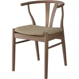 Stuhl HAMMEL FURNITURE "Freja, Esszimmerstuhl, Wohnzimmerstuhl", , eiche smoked geölt, eiche smoked geölt, B:53cm H:75cm T:54cm, Massivholz, Stoff, Stühle, Massivholz, gepolsterte Sitzfläche, versch. Farbvarianten