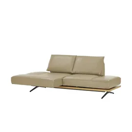 KOINOR Eckcouch Leder 2-Sitzer Beige
