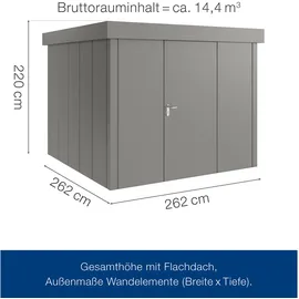 hörmann stauraumsysteme Juno JFD 2,62 x 2,62 m Graualuminium