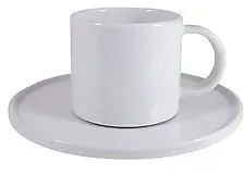 Nova Kaffeetasse Porzellan 160 ml Weiß 6 Stück