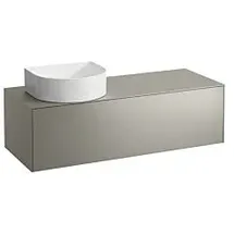 Laufen Sonar Schubladenelement/Sideboard H4054220340421 117,5x34x45,5cm, Ausschnitt links, Titan