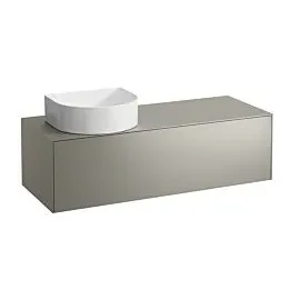 Laufen Sonar Schubladenelement/Sideboard H4054220340421 117,5x34x45,5cm, Ausschnitt links, Titan