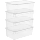 Rotho Clear Aufbewahrungsbox 33 x 19 x 11 cm 4-tlg. transparent