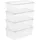 Rotho Clear Aufbewahrungsbox 33 x 19 x 11 cm 4-tlg. transparent
