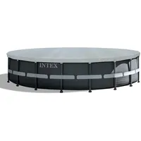 Intex Deluxe Abdeckplane grau Ø 549 cm