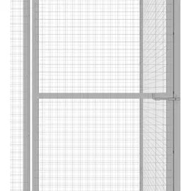 vidaXL Katzenkäfig 3x1,5x1,5 m Verzinkter Stahl