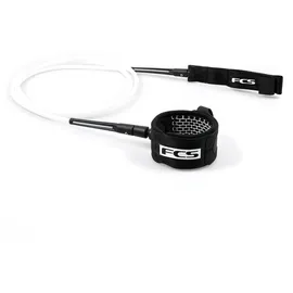 FCS 6 Comp Essential Leash-Black/White