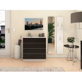 borchardt Möbel Wandspiegel BORCHARDT MÖBEL "Vaasa", weiß (weiß matt), B:24cm H:140cm T:2cm, Spanplatte, Spiegel, Wandspiegel, Breite 24 cm