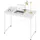 Woltu Schreibtisch, Weiß, Holzwerkstoff, Metall, Rechteckig,Rechteckig, eckig, 100x75x50 cm, Arbeitszimmer, Schreibtische, Bürotische