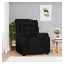 vidaXL Relaxsessel Schwarz Polyester 93 x 76 x 0 cm Schwarz mit verstellbarer Rückenlehne