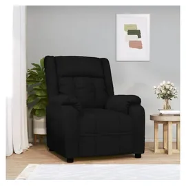 vidaXL Relaxsessel Schwarz Polyester 93 x 76 x 0 cm Schwarz mit verstellbarer Rückenlehne