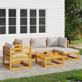 vidaXL Garten-Lounge-Set 6-tlg. braun