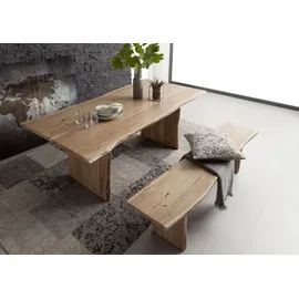 Massivmoebel24 PURE ACACIA 160 x 76 x 100 cm natur lackiert
