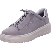 Marco Tozzi Damen Sneaker flach mit Wechselfußbett Freizeit, Grau 38