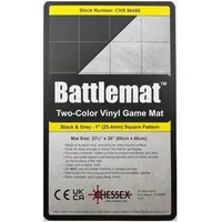 Chessex CHX96480 - BattlematTM 1” Reversible Black-Grey Squares (231⁄2”