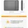Inateck 360° Rundumschutz 16 Zoll Hülle Kompatibel mit 16 Zoll MacBook Pro 2019-2021/15 Zoll Surface Book 2/XPS 15, 360° Schutz, No... - Grau