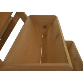 Mendler Pflanztreppe HWC-O15 56 x 56 x 70 cm Braun