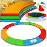 Kesser KESSER® - Trampolin Randabdeckung Ø 244 , 305 , 366 , 426 cm , 30cm breit 100% UV-beständig reißfest Federabdeckung , Grün , Blau