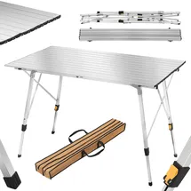 Woltu Campingtisch klappbar Silber