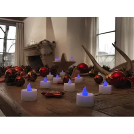 Konstsmide LED Teelicht 2er Set klein blau