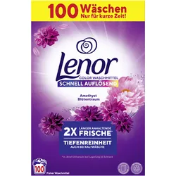 Lenor Colorwaschmittel Pulver Amethyst Blütentraum schnell auflösend