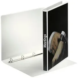 Esselte 10 Esselte Präsentationsringbücher 4-Ringe weiß 3,0 cm DIN A4