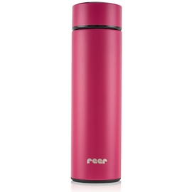 Reer ColourDesign Edelstahl-Isolierflasche | 450 ml | Thermoflasche | Ideal für Kinder | klein & handlich | beerenrot