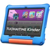 Kinder Tablet 10.1 Zoll Android 16 mit 30GB RAM+64GB ROM 2TB erweiterbar Tablet, Kindersicherung/Elternkontrolle,GPS, Face ID, Widevine L1, WiFi 6, Octa-Core Prozessor, Kids Tablet mit Eva Case (Blau)