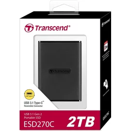Transcend ESD270C 2 TB USB 3.1 Gen 2 Schwarz TS2TESD270C