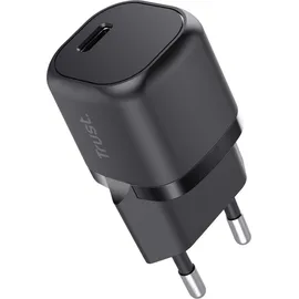 Trust Maxo Ultrakleines 20W USB-C-PD-Ladegerät, Schwarz