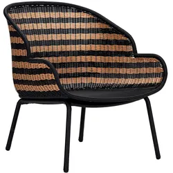 House Doctor - Hapur Outdoor Lounge-Sessel, natur / schwarz