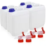 Höfer Chemie Kunststoff Kanister Set für Camping & Freizeit 4 x 5l