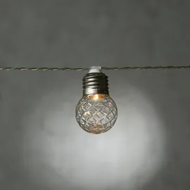 MARELIDA LED Solar Lichterkette 20 Kristallkugeln Lichtsensor L: 3,8m