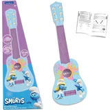 Lexibook Lexibook, Schlümpfe, Meine erste Kindergitarre, 6 Nylonsaiten, 53 cm, Anleitung enthalten, Blau, K200SF