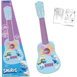 Lexibook Lexibook, Schlümpfe, Meine erste Kindergitarre, 6 Nylonsaiten, 53 cm, Anleitung enthalten, Blau, K200SF