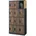Jan Nowak Schließfachschrank Metall 185 cm 90 cm 40 cm Anthrazit-Holz 12 Fächer