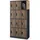 Jan Nowak Schließfachschrank Metall 185 cm x 90 cm x 40 cm Anthrazit-Holz 12 Fächer