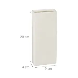 Relaxdays Luftbefeuchter Heizkörper, 6er Set, Wasserbehälter für Heizung, zum Hängen, Keramik, Raumbefeuchter, creme