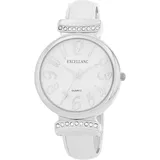 Damen-Spangenuhr mit Metallarmband, 36 mm Gehäuse, arabische Ziffern, Similisteine, flexibler Armreif, Quarzuhrwerk, 16 cm Länge – elegantes Ge...