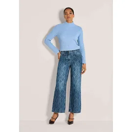 Madeleine Culotte-Jeans mit Ornament-Print in blue | Gr.: 42